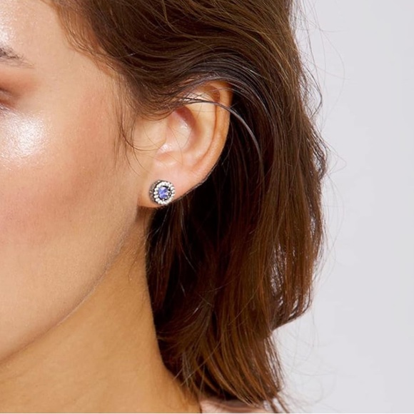 14k Dancing Precious Diamond Gemstone Earrings Fine Jewelry - Picture 6 of 12